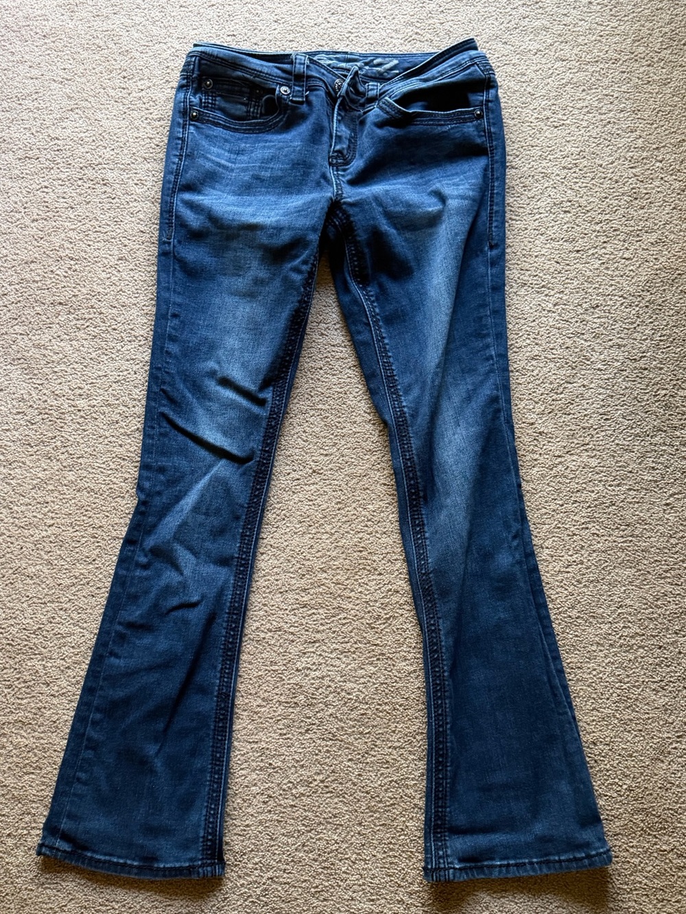 Seven7 Dark Blue Flare Jeans